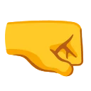 Эмодзи, изображающее сжатый кулак, направленный вправо