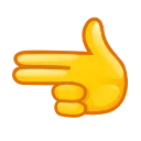 Эмодзи в виде руки, сложенной в форме &laquo;пистолета&raquo; из пальцев